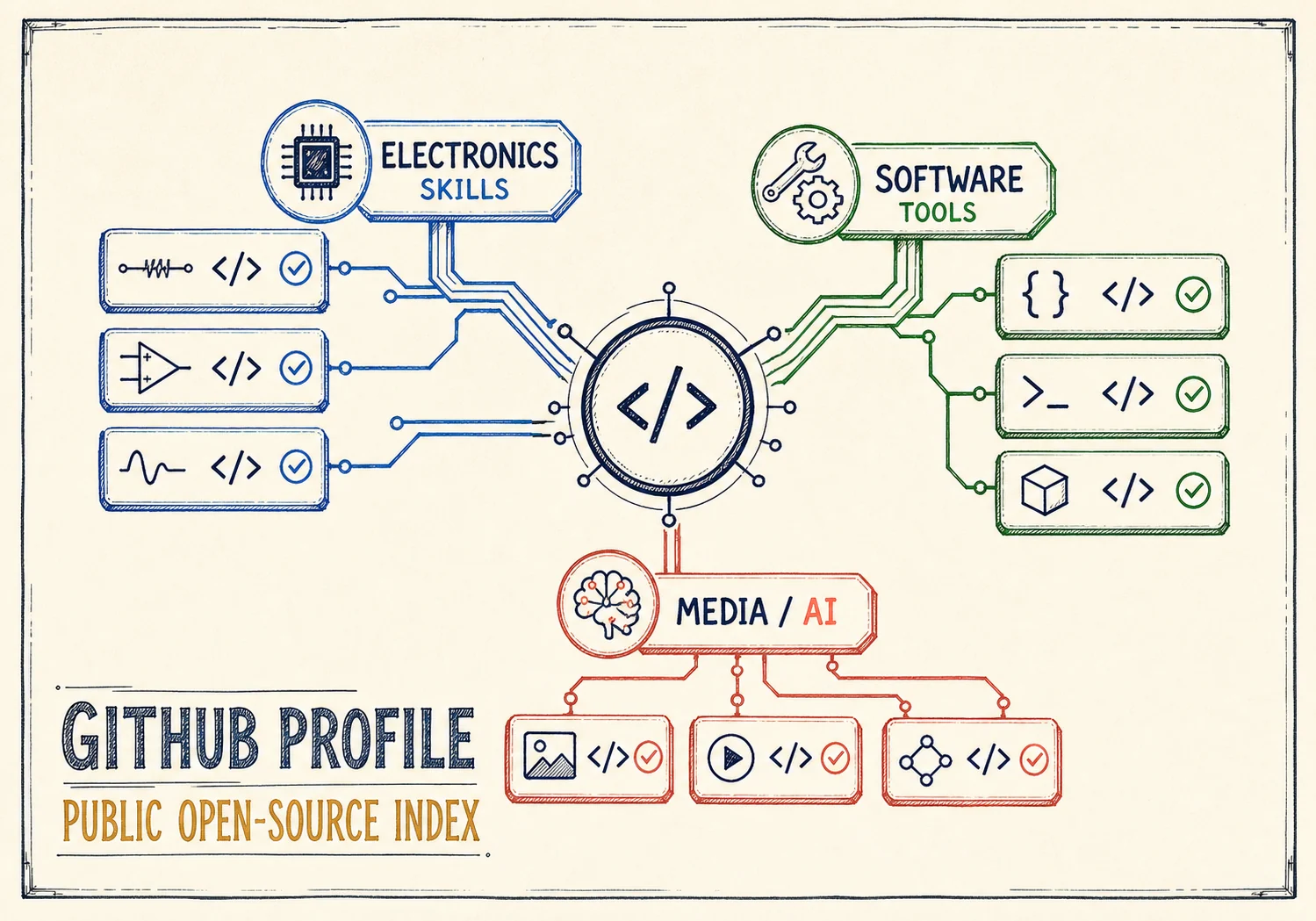 GitHub 个人主页（总入口）展示图